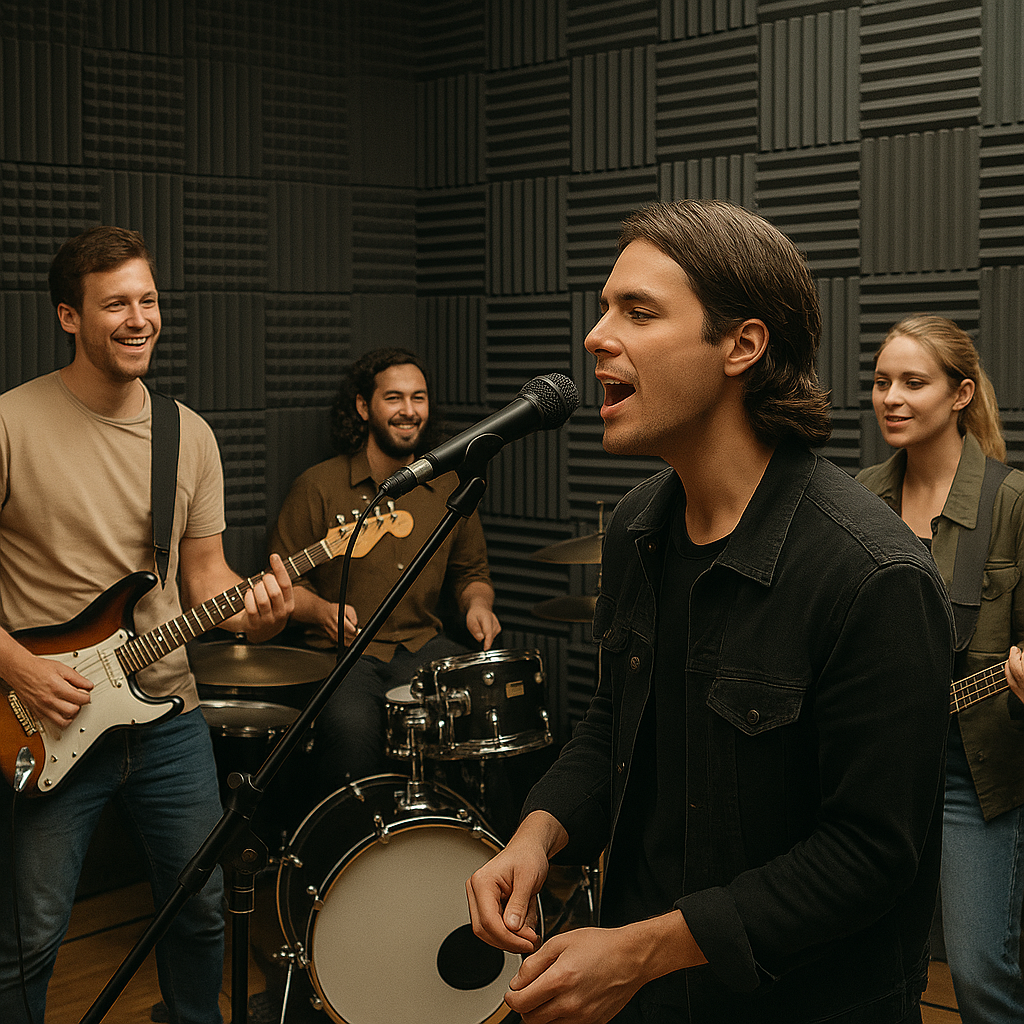 Wave Akustikschaumstoff Schallabsorber Akustikpaneele Proberaum Bandprobe