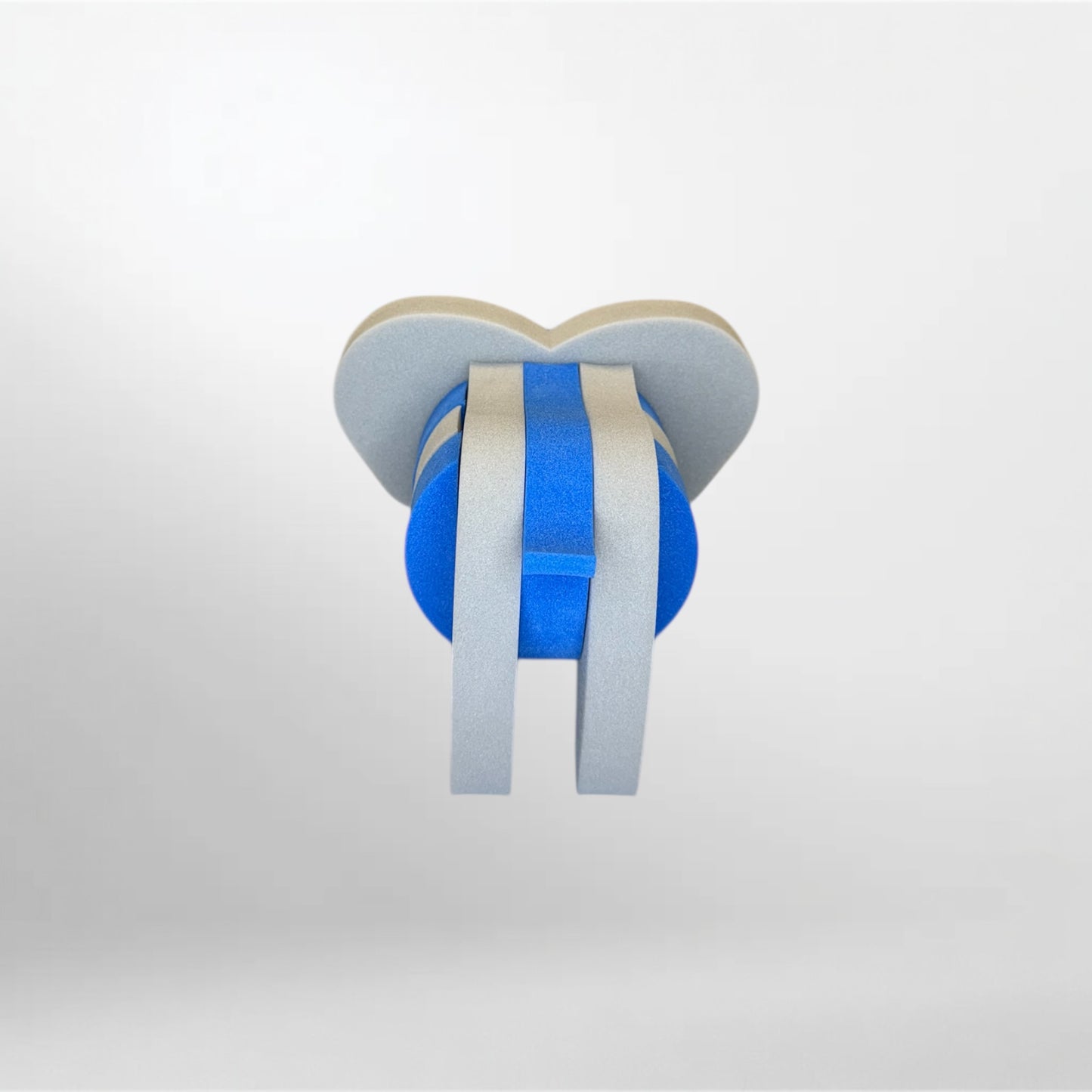 Zusammengebauter Schaumstoff Elefant – Motorik- und Farbspiel für Kinder