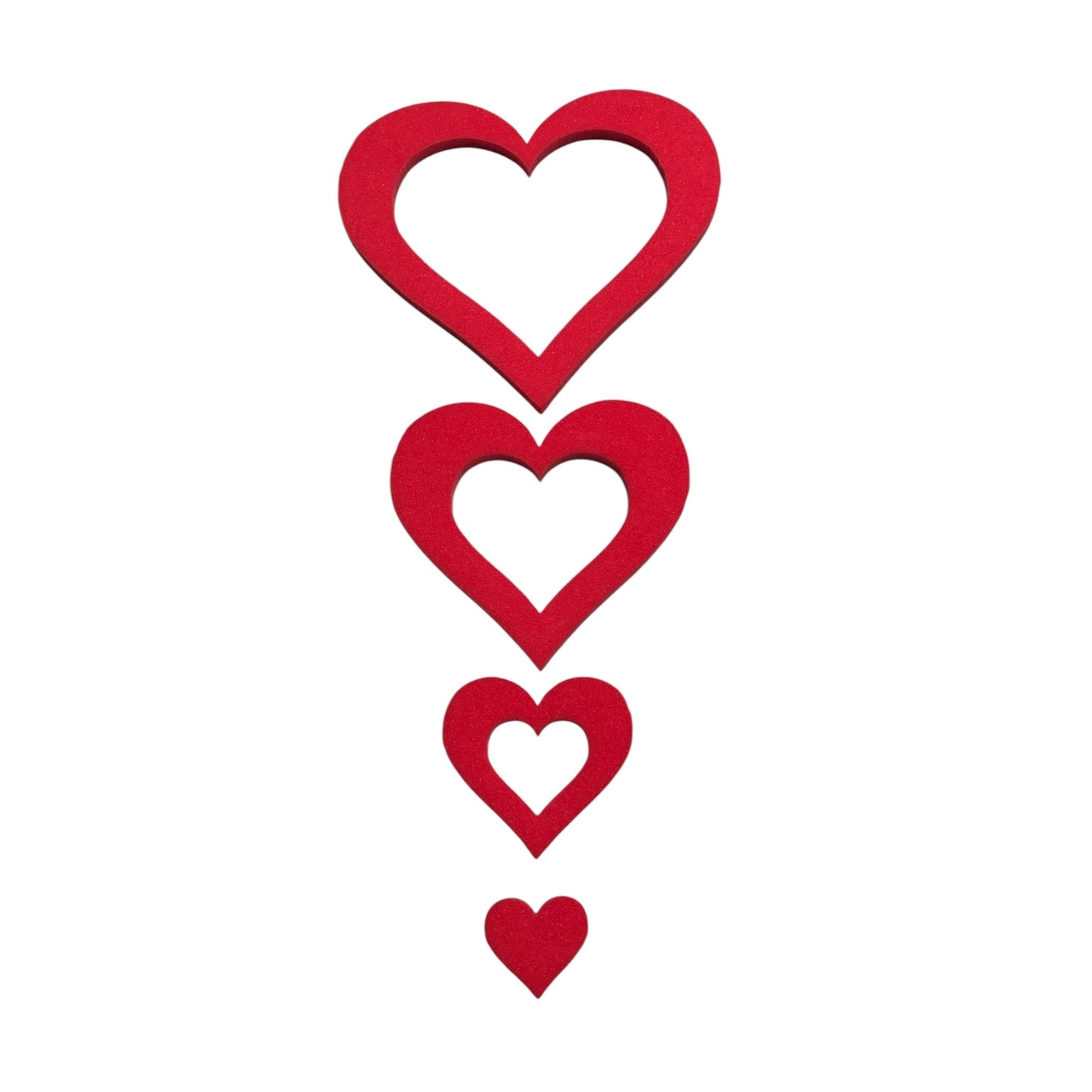 Schaumstoff Herz rot