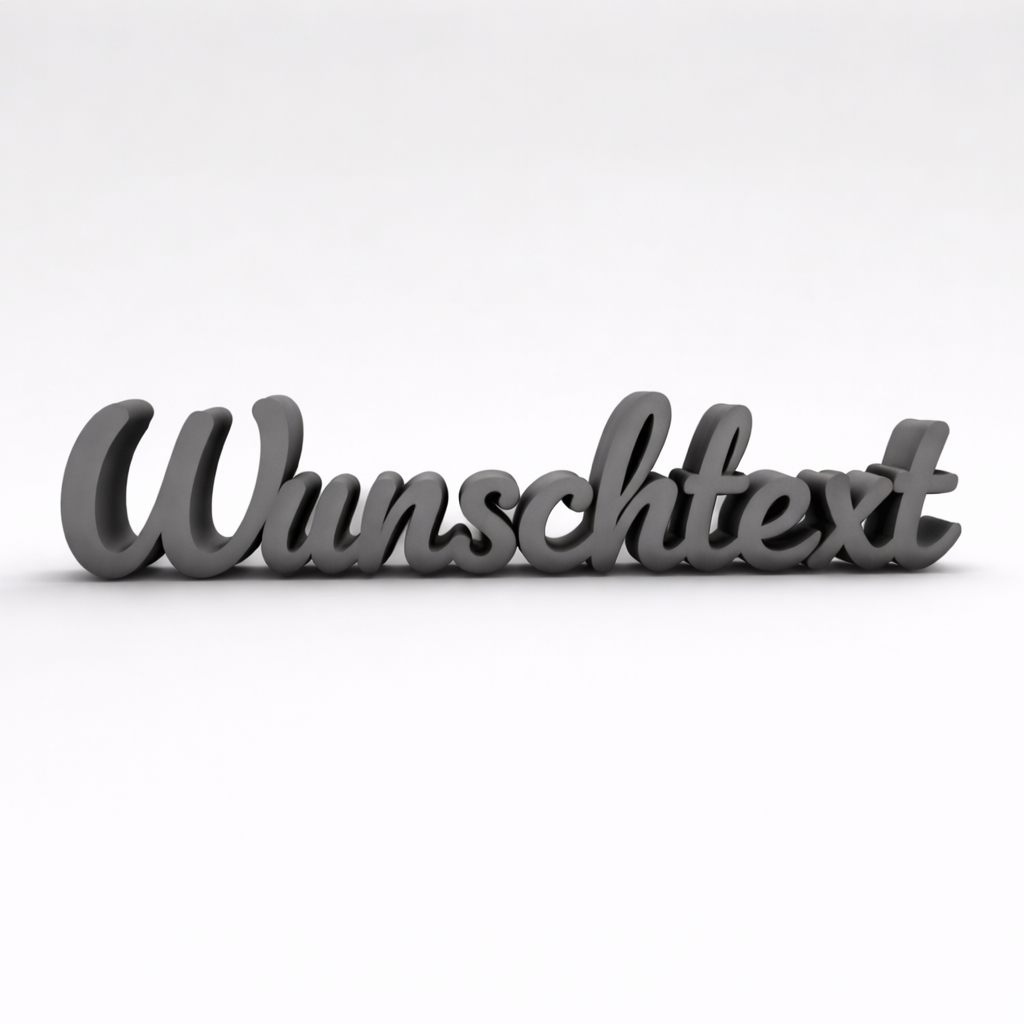 Ihr Wunschtext ein personalisierter Schriftzug aus Schaumstoff selber konfigurieren
