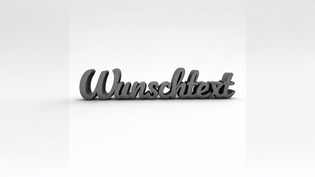 Personalisierter Schaumstoff Schriftzug Wunschtext in Anthrazit als 3D Name zum Aufstellen, moderne Deko für Hochzeit, Geburtstag und Events