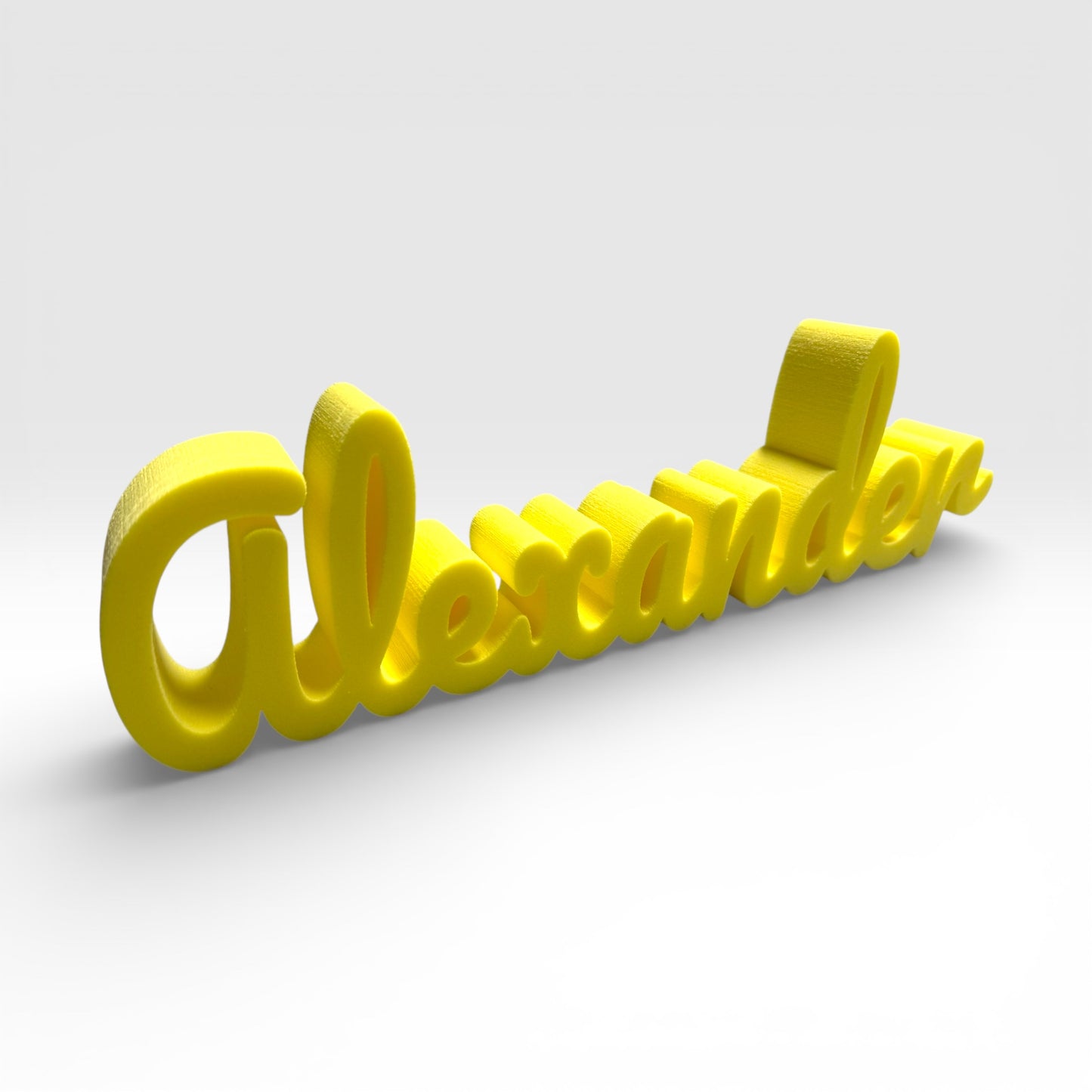 3D Schaumstoff Schriftzug in Gelb, personalisierte Deko für Geburtstag, Hochzeit oder Kinderzimmer