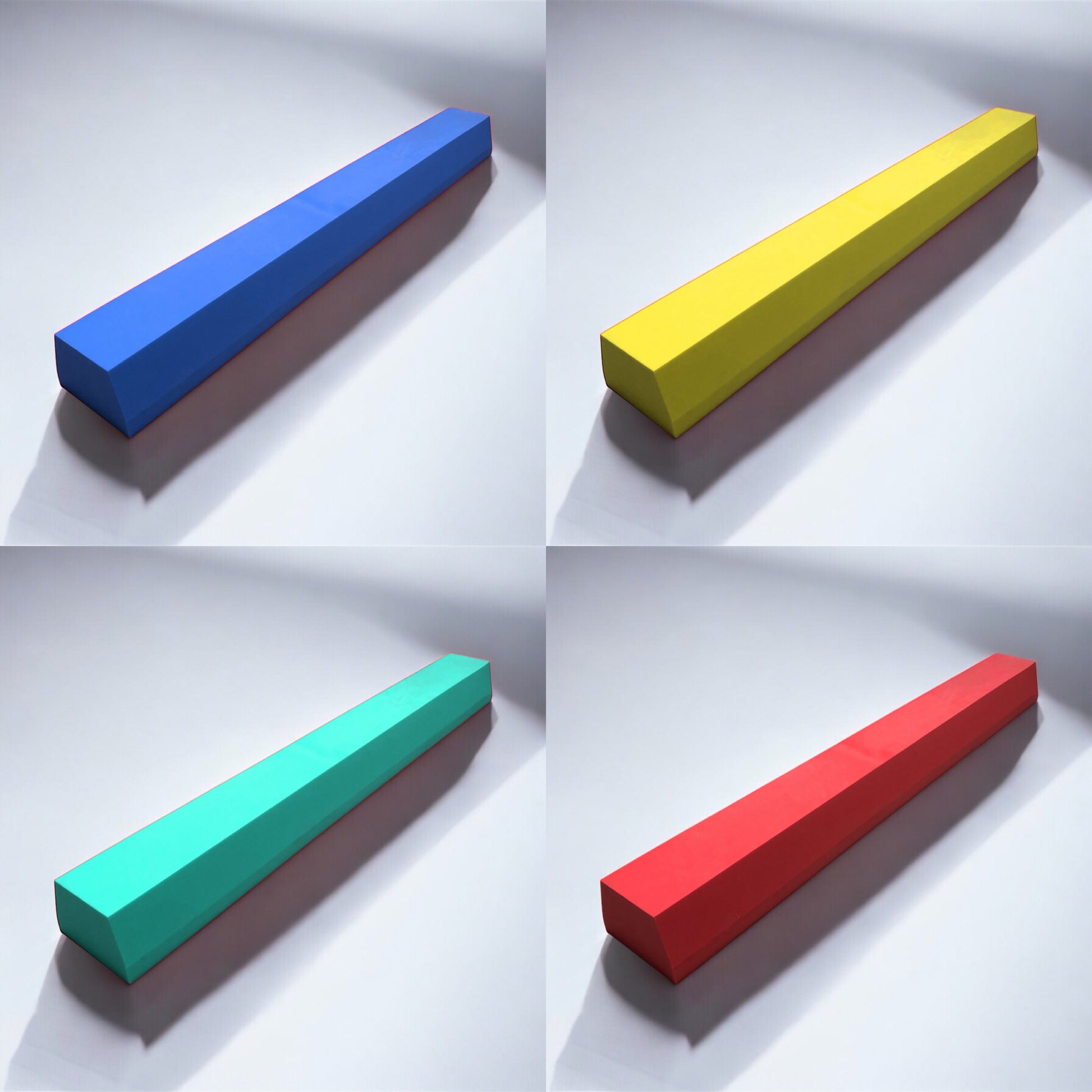 Balance Balken aus Schaumstoff Balance Übungen blau gelb grün rot 4er Set