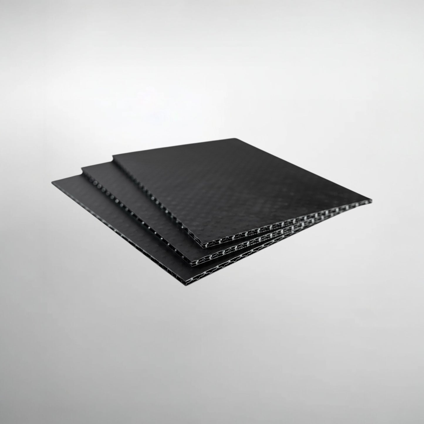 TRIPLEX 5 Strukturkammerplatten schwarz 100 × 50 × 0,5 cm | 1.000 x 500 x 5 mm