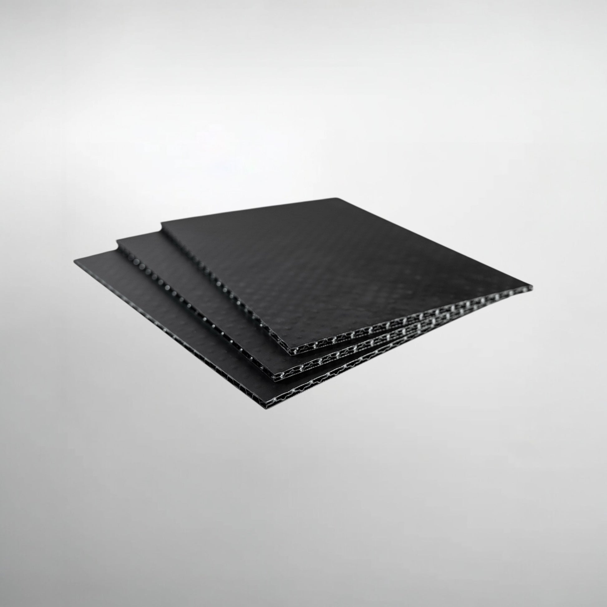 TRIPLEX 5 Strukturkammerplatten schwarz 100 × 50 × 0,5 cm | 1.000 x 500 x 5 mm